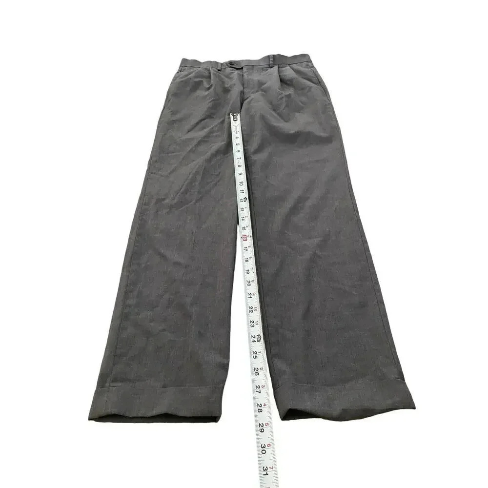 Lauren Ralph Lauren Gray High Performance Wool Pant Size Plus 32W